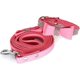 thumbnail image 4 of Collar de perro con pajarita y cristales brillantes, deslumbrante y suave, para perros pequeños con correa, rosa, talla XL, 4 of 5