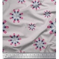 thumbnail image 1 of Soimoi Japan Crepe Satin Fabric Tulip Flower Print Fabric by Yard 42 Inch Wide, 1 of 1