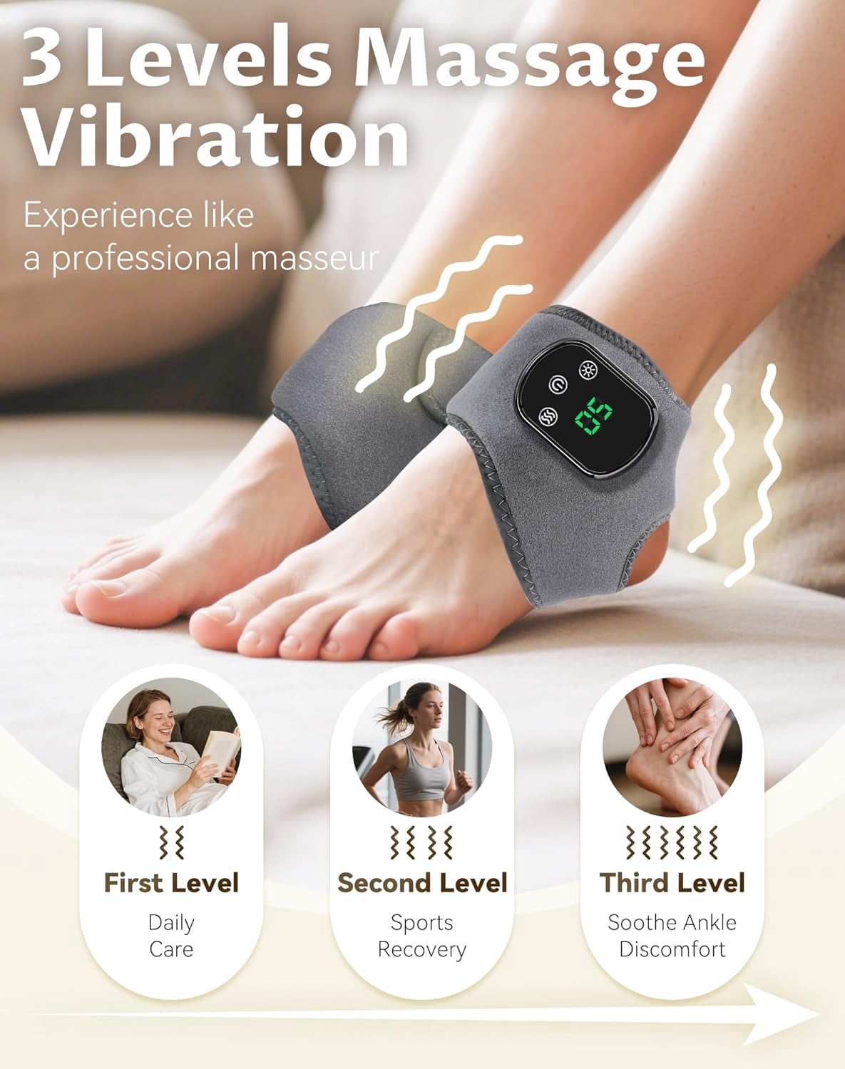 2026 Foot Renew Triple Method Massager, Portable Foot Renew for Feet Customizable Massage, Wireless Foots Renews Massager Rechargeable for Home/Office/Travel
