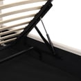 thumbnail image 2 of Tenozek Queen Size Upholstered Platform Bed with a Hydraulic Storage System, Beige, 2 of 8