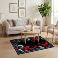 thumbnail image 3 of ODIKA 4'x6' Ultra-Soft Area Rug, Rum Octopus Doormat Horror Nautical Distressed Ocean Wave Border None Washable, Bare feet friendly, Silk-Touch for Bedroom Home office, 3 of 7
