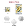 thumbnail image 7 of Yellow Lemon Kitchen Dish Towels for Drying Dishes Set of 2, Middle Century Blue Italian Textured Waffle Weave Microfiber Hand Tea Bathroom Towels Quick Dry & Absorbent Towel 15.7x23.6, 7 of 7