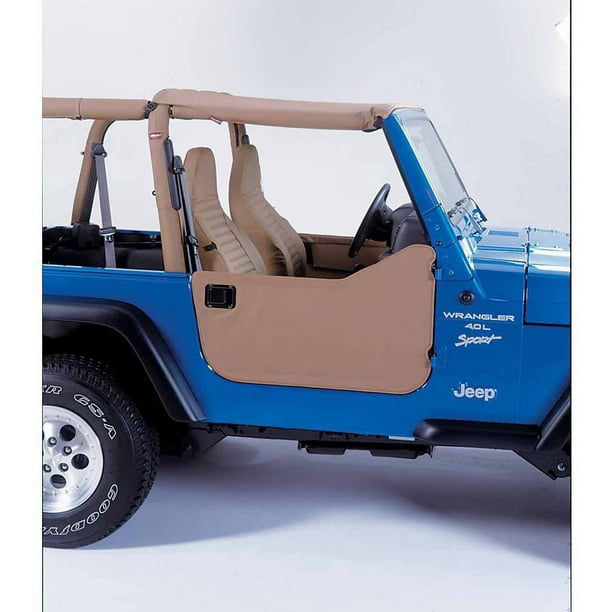 Bestop 53039-37 Jeep Wrangler Lower Fabric Half-Door Set, Spice -  