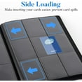 thumbnail image 4 of Premium 9 Pocket Card Binder for 540 Cards, PU Cover Trading Card Binder, Sturdy Card Collection Album, Sleek Card Holder Folders for Game Cards & Sports Cards, Black, 4 of 4
