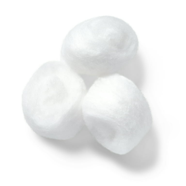 Cliganic Super Jumbo Cotton Balls (200 Count) - Hypoallergenic Absorbent Large Size 100% Pure