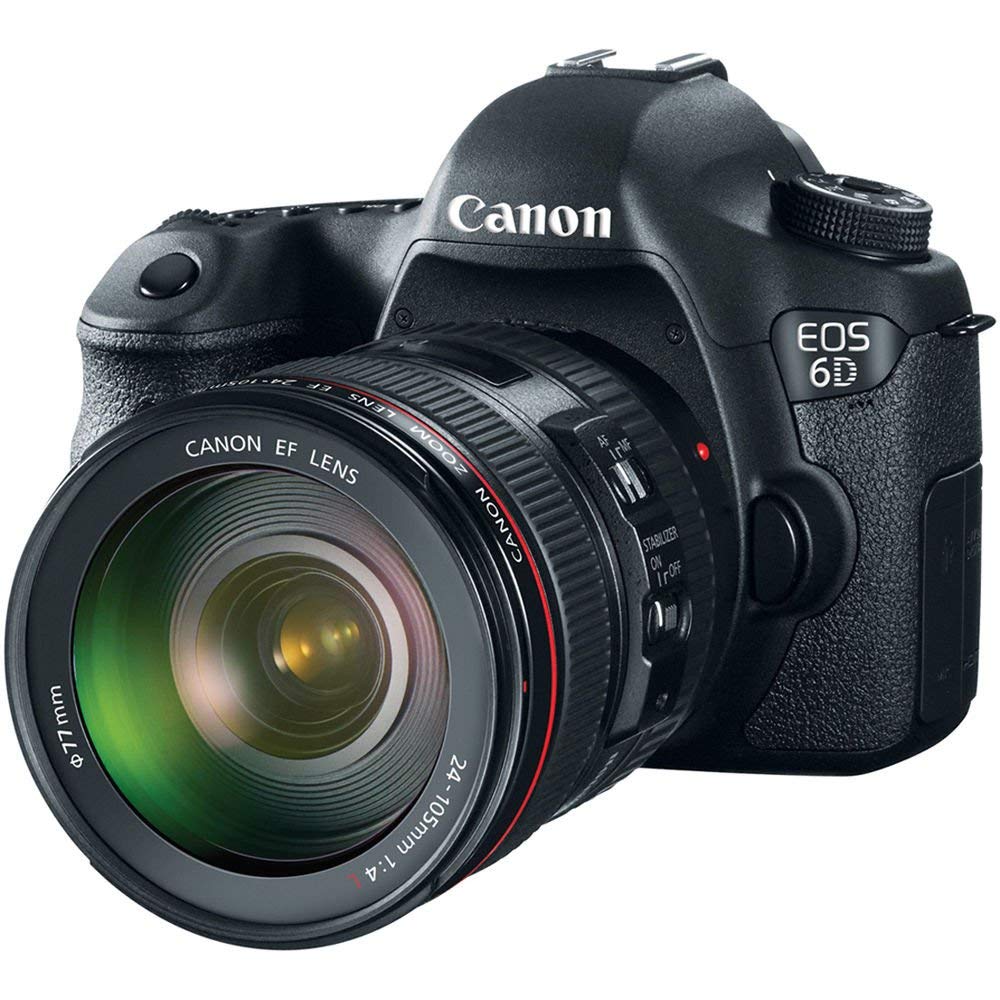 Canon - Canon EOS 6D & EF20−35 & 28−80 & 75−300 Canon EOS 6D DSLR Camera Triple Lens Kit with Canon 24-105mm