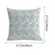 thumbnail image 3 of Juego de cojines de sofá de lino con encaje francés y diseño floral, funda de almohada de lino y algodón con bordado clásico y elegante., 3 of 6