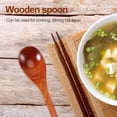 thumbnail image 3 of Wooden Soup Spoons, 6 Pieces 7.84 Inches Japanese Ramen Spoons Round, 3 of 6