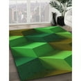 thumbnail image 3 of Ahgly Company Machine Washable Indoor Rectangle Transitional Dark Forest Green Area Rugs, 4' x 6', 3 of 7