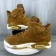 thumbnail image 2 of Ni - ke Ni - ke Air Jordan 6 Retro Wheat Gold Harvest Mens 9 384664-705 Suede Sneakers Shoe, 2 of 5