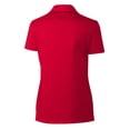 thumbnail image 3 of Women's Cutter & Buck  Red South Bend Cubs Clique Spin Eco Performance Pique Women's Polo, 3 of 3