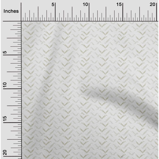 oneOone Cotton Poplin Twill Olive Green Fabric Chevron Geometric Craft Projects Decor Fabric Printed By The Yard 56 Inch Wide