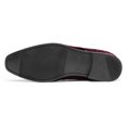 thumbnail image 4 of Zapatos de Vestir para Hombre Bruno Marc, Oxford de Terciopelo con Cordones, Rojo Oscuro, 4 of 7