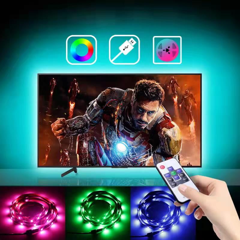 Juhefa 6.6 ft RGB LED String Lights for 32-60 inch HDTV/Car/Flat ScreenTV