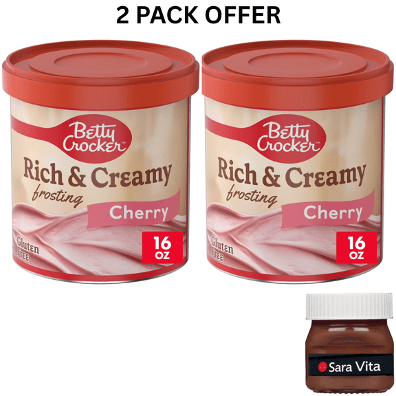 Betty Crocker Rich and Creamy Cherry Frosting, Gluten Free, 16 oz