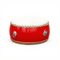 thumbnail image 1 of koolsoo Tambor chino rojo, piel de vaca, madera, ceremonia, danza, 1 of 6