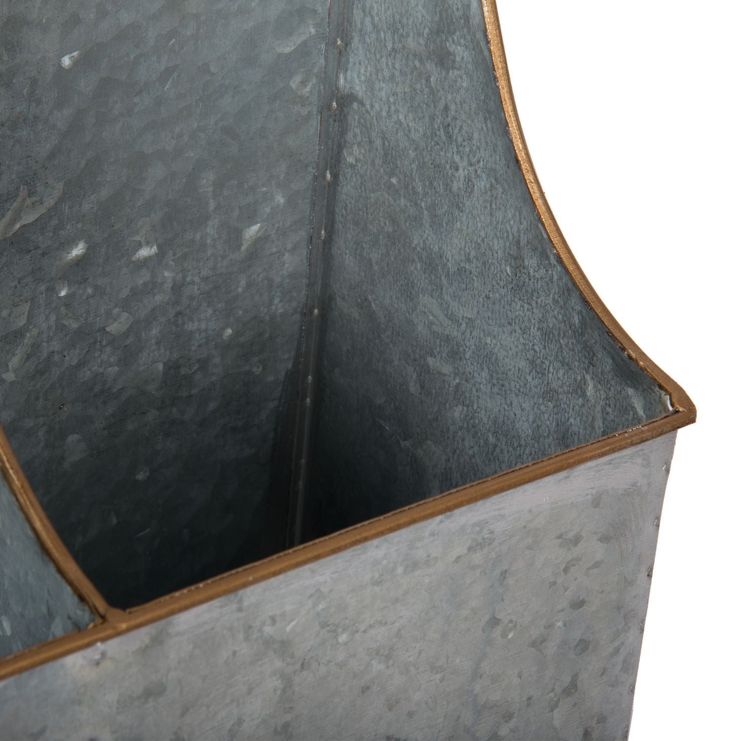 Truu Design Bac de rangement 2 compartiments avec rack