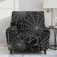 thumbnail image 2 of Ledback Spider Web Printed Lazy Boy Chair Cover Non Slip Recliner Chair Cover Elastic Recliner Covers Washable Sofa Slipcovers for Halloween Decor, 2 of 8