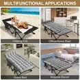 thumbnail image 4 of Slsy Folding Camping Cots with 3.3 Inch 2 Sided Mattress,75"* 28" Folding Bed Cot with Carry Bag,Folding Sleeping Cot Guest Bed, 4 of 10