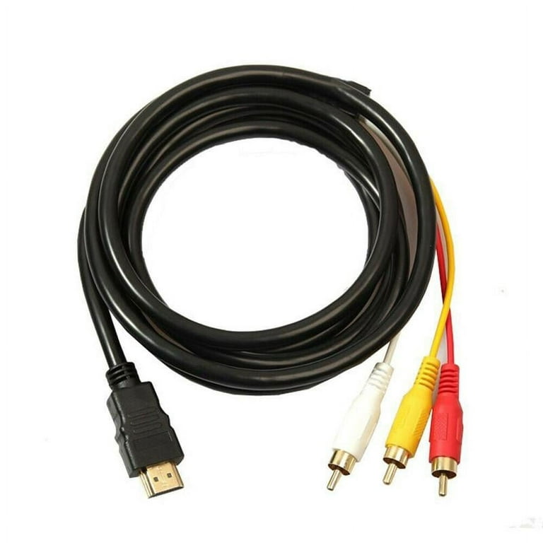 Cable HDMI RCA 3 Cable adaptador de convertidor HDMI a RCA Cable