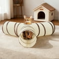 thumbnail image 6 of 3-Way Cat Tunnel Play Tube with Crinkle & Ball Maze - Collapsible Interactive Pet Toy for Cats, Kittens, Small Dogs, and Rabbits, Y-Shaped Design for Fun Exercise, 6 of 9