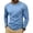 Light Blue, variant on hoksml Men's Crew Neck Long Sleeve T-Shirt, Contrast Stitch Detail Lightweight Breathable Basic Top for Workout Sports Daily Travel Outdoor Casual Wear