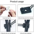 thumbnail image 5 of 50pcs Adjustable Self-adhesive Cable Ties Cord Clamp Extra Screw & Hole Wire Holder, For, 5 of 5