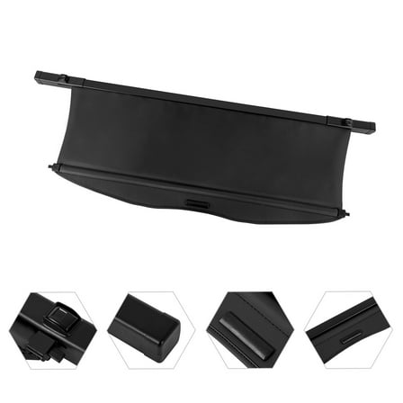 For Toyota Highlander Rear Trunk Shield Shade Cargo Cover Retractable 20-22