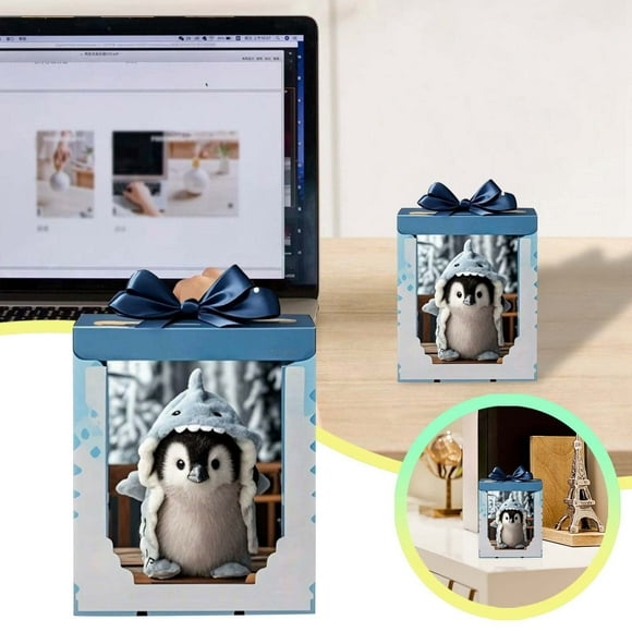 Binwennn My Robot Puppy Short Doll Penguin Short Doll () Does Not Come With Batteries Musical Eggs Chicken for Boys Kids Soft Dancing for Adults Dancing Singing Dancing Talking Cactus for Toddlers