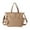 Khaki, variant on Milageto Tote Bag for Women Wear Resistant with Top Handles with Zipper Crossbody Bag Beige