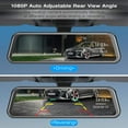 thumbnail image 4 of 10" 4K Mirror Dash Cam Car Camera,1080P Full HD Smart Rearview Mirror for Cars & Trucks, Front and Rear View Dual Cameras, Night Vision, 4 of 5