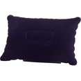 thumbnail image 1 of Convenient Ultralight Inflatable PVC Flocking Air Pillow Sleep Cushion Head Rest Support for Travel Office Hiking Beach Car Plane Dark Purple Dark Purple, 1 of 4