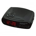 thumbnail image 1 of Alarm Clock Radio with AM/FM Digital LED Display with Snooze, Battery Backup Function red, 1 of 5
