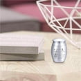 thumbnail image 7 of Small Urns for Ashes Mini Cremation Urns Ashes Keepsake Memorial Stainless Steel Metal Funeral Urn Sunflower Butterfly Burial for Pet Human Dog Cat 1.57x1.18 Inch-My Mind Still Talks To You, 7 of 7