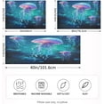 thumbnail image 2 of Coolnut Luminous Jellyfish Pillowcase for Hair and Skin Silk Pillowcase Standard Size 20 ×26Inn, Soft and Breathable Slippery Satin Pillowcase Covers for Sleep Decor Giftsation 1026, 2 of 7