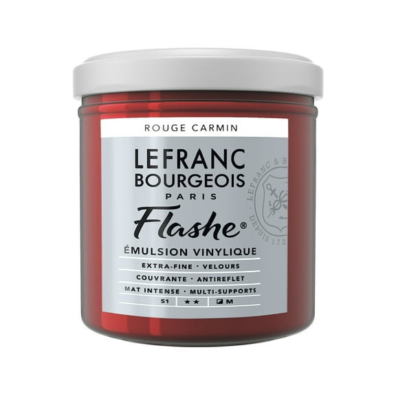 Lefranc & Bourgeois Flashe Matte Artist's Color, 125ml, Carmine Red