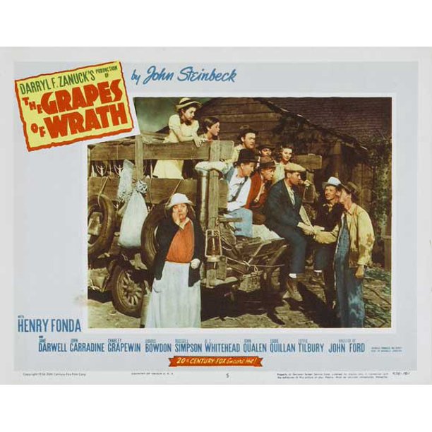The Grapes of Wrath movie POSTER (Style B) (11" x 14") (1940)