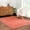 Pink / Heavenly, variant on Hauteloom Heavenly Solid Shag Area Rug for Living Room Bedroom - High Pile Fluffy Carpet - Soft Shaggy Cozy Plush Rug - Pink, Light Burgundy - 6'7" x 9'