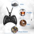thumbnail image 3 of Hip Hop Style Urn Necklace for Human Ashes Game Controller Cremation Jewelry for Ashes Memorial Pendant, 3 of 8
