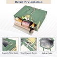 thumbnail image 3 of FORMRS Womens Corduroy Tote Bag Crossbody Shoulder Handbag with Pocket, Lemon Glass, 3 of 7