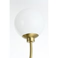thumbnail image 7 of Living District Nyomi 24" 2-Light Metal/Glass Chandelier in Satin Gold/White, 7 of 7