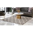 thumbnail image 4 of Unique Loom 3128625 8 x 8 ft. Philadelphia Trellis Square Rug, Gray, 4 of 10