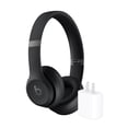 thumbnail image 1 of Auriculares inalámbricos Beats Solo 4 con adaptador de corriente de 20 W, color negro, 1 of 7