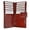Burgundy, variant on Eel Skin Leather Business Credit Card Holder E 533