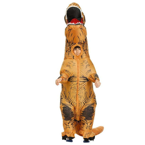 RSRZRCJ Inflatable Dinosaur Costume for Adult and Kid Halloween Blow Up Costume Dinosaur Rider