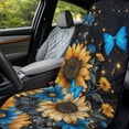 thumbnail image 3 of Xixirimido Blue Butterfly Sunflower Print Car Accessories Sweat Towel Seat Cover Universal Non-Slip for Car Truck SUV Athletic Running Towel for Workout Outdoor Sport Activities2Pack, 3 of 8