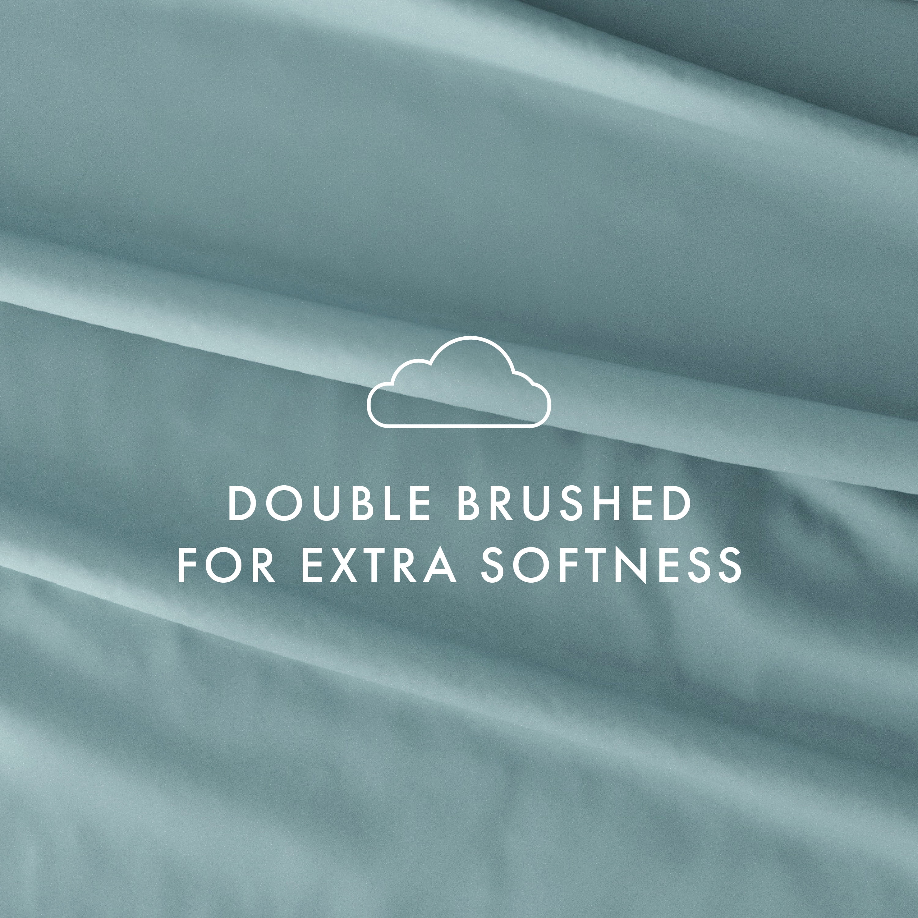 Noble Linens 4 Piece Solid Microfiber Bed Sheet Set, Ocean, California King