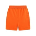 thumbnail image 6 of CYRBOKO Toddler Boys Graphic Shorts, Drawstring Running Elastic Waist Cotton Summer Shorts Orange Size 3-4T, 6 of 6