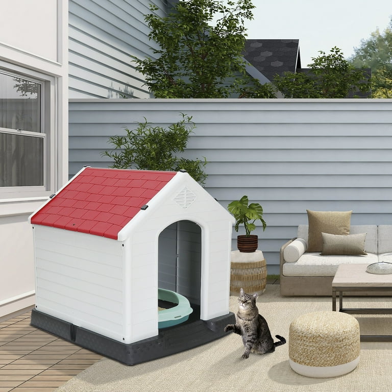 ZENSTYLE Dog House Comfortable Cool Shelter Plastic Design For