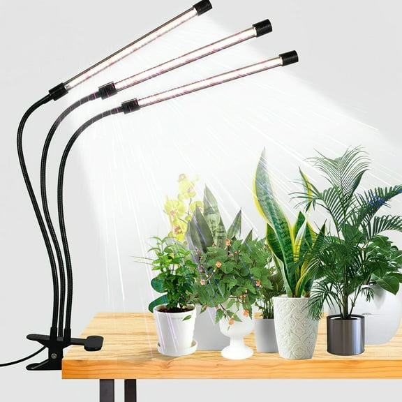 Grow Light for Indoor Plants,6000K 126LED Clip Plant Lights with Flexible Gooseneck & Timer Setting 4/8/12H,5 Dimmable Levels